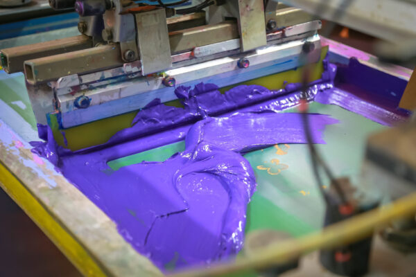 screen-printing-purple screen printing bucks county
